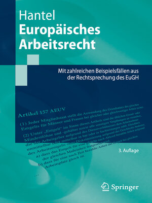 cover image of Europäisches Arbeitsrecht